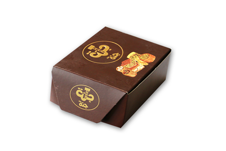 Kahverengi Üstü Altın Varak Baklava Kutusu-3-Çınar Kutu Arabic